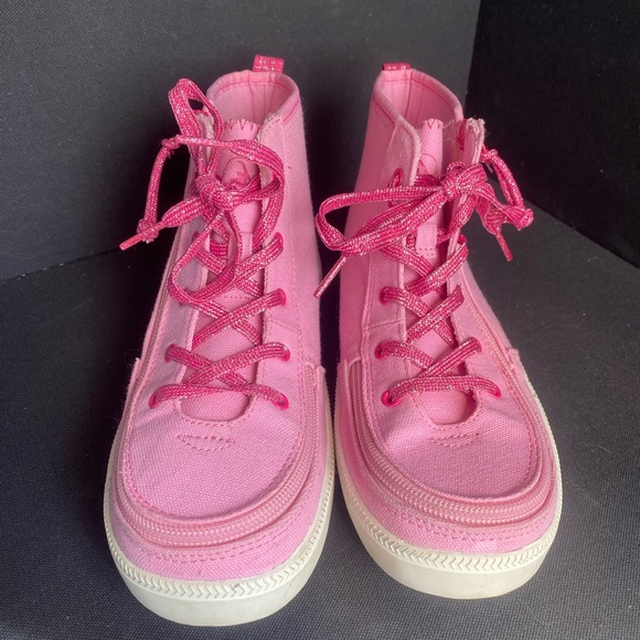 Vibrant Pink Kids High-Top Sneakers Accessibility Friendly Size 5 Billy Footwear - Picture 3 of 7